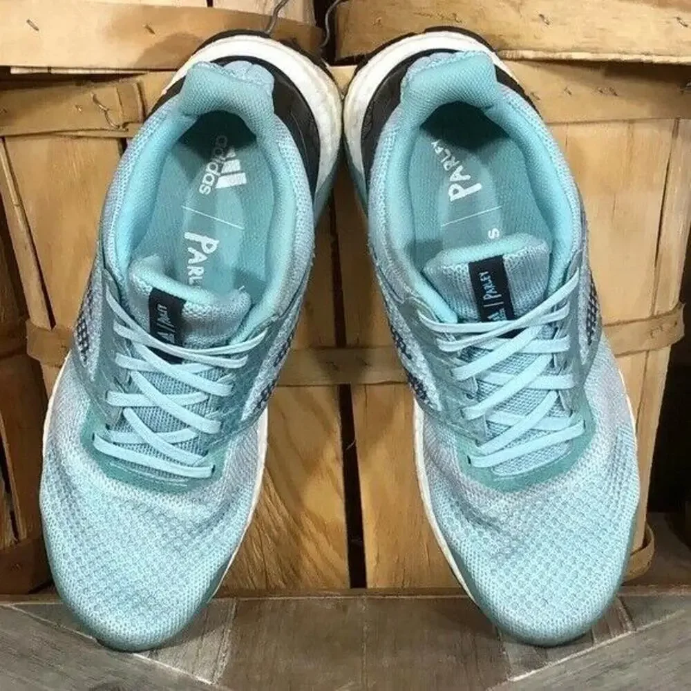 Adidas UltraBoost ST Parley Aqua White AC8207 Running Shoes Womens Size 9.5